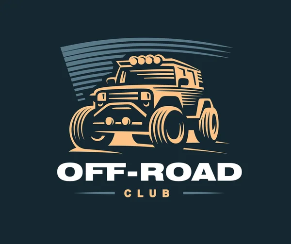 Illustration du logo de voiture hors route . — Image vectorielle