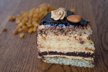 pasta kuru üzüm arka plan üzerinde