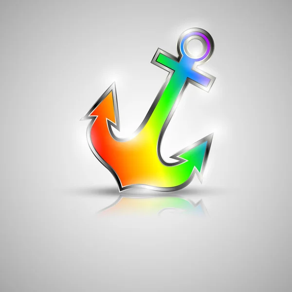 Gökkuşağı çapa ile metal jantları