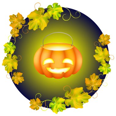 Cadılar Bayramı Balkabağı Kartı