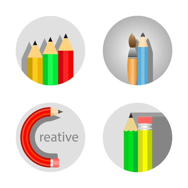 Cmyk pencils — Stock Vector © blitzkrieg 1393659