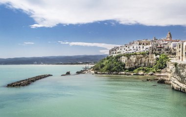 Bir görünümü Vieste - Puglia
