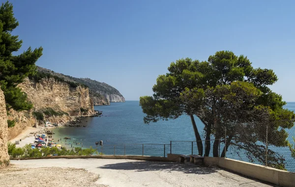 Beach of Punta rossa in Mattinata - Gargano - Apulia — Stock Photo, Image