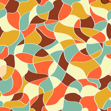 Retro pürüzsüz desen