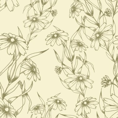 Çiçekler pürüzsüz desen