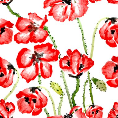 Çiçekler pürüzsüz desen