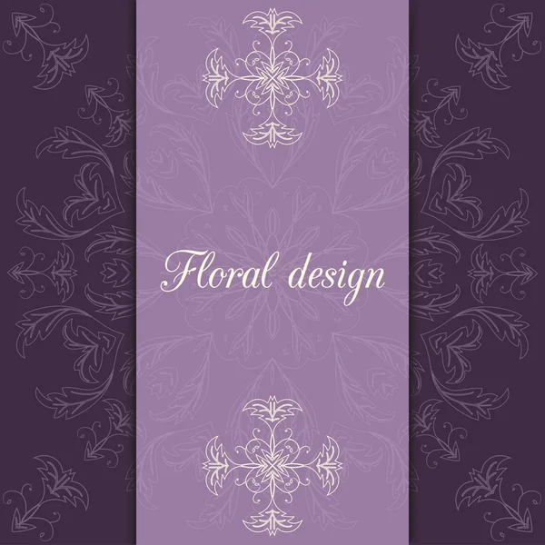 Flori carte de design — Vector de stoc