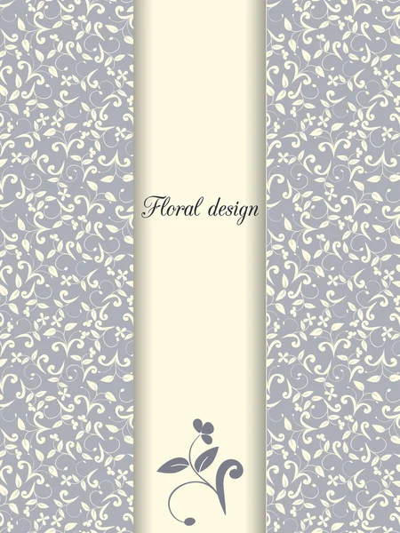 Carte design Fleurs — Image vectorielle