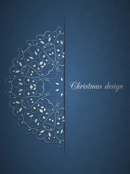 Kerstkaart website decoratie — Stockvector