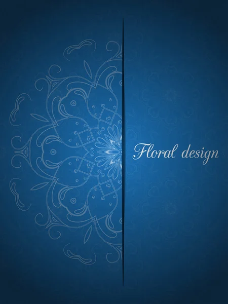 Carte de design floral — Image vectorielle
