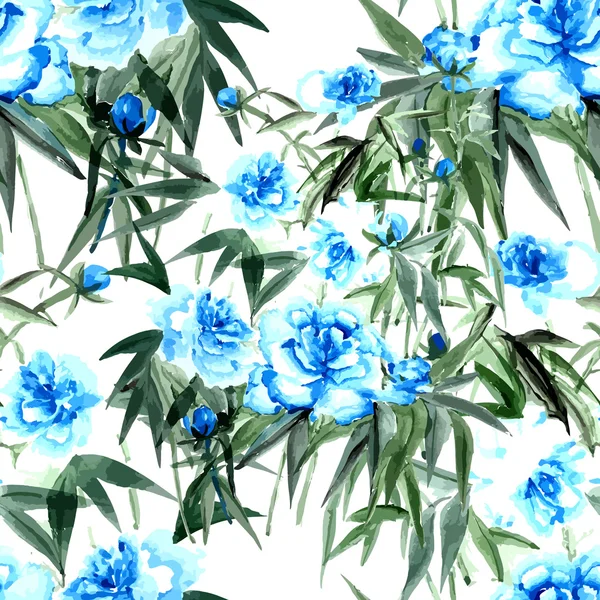 Flowers seamless pattern — Stock Vector