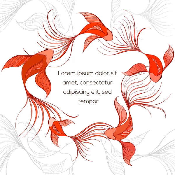 Koi balık modern kartı 