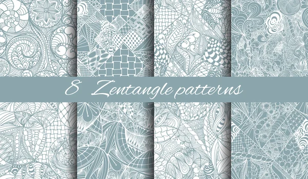 Zentangle soyut çizilmiş desen