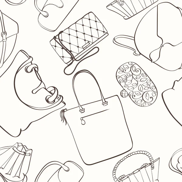 Άνευ ραφής τσάντα pattern — Διανυσματικό Αρχείο