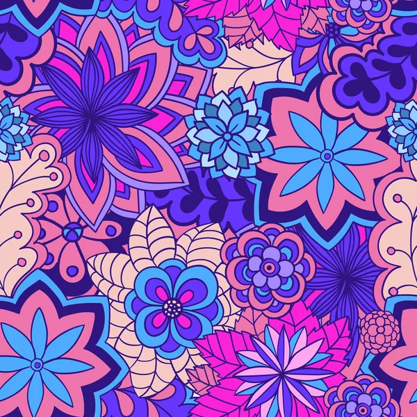 Modèle floral sans couture — Image vectorielle