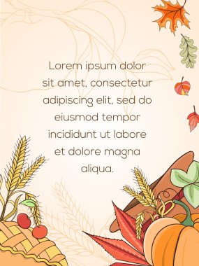 Şükran tatil kartı