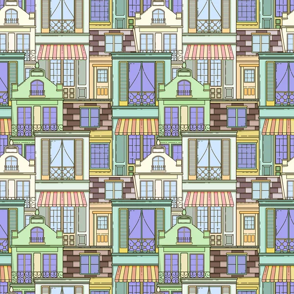 City seamless pattern