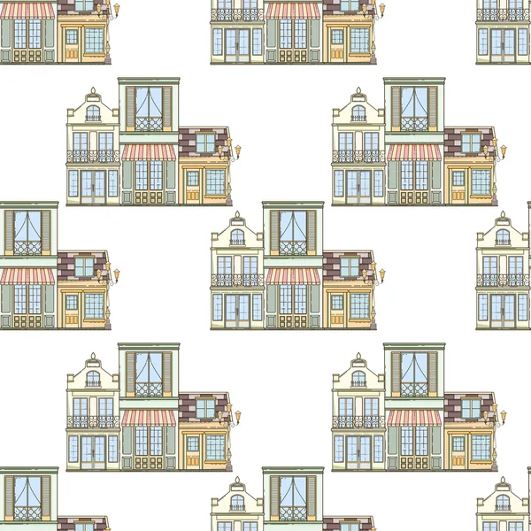 City seamless pattern