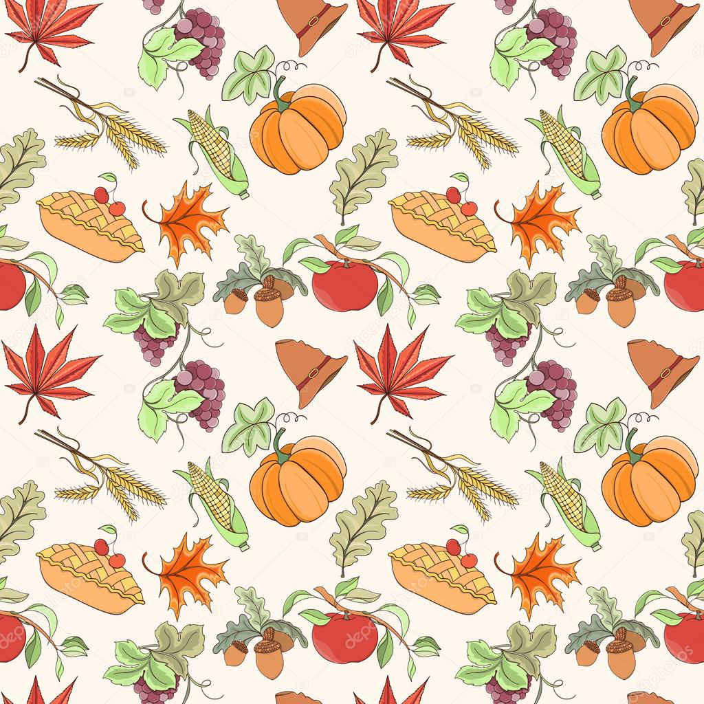 Thanksgiving seamless pattern