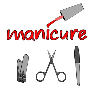  manikür için araçlar