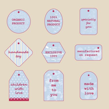  El yapımı ürünler için etiketleri