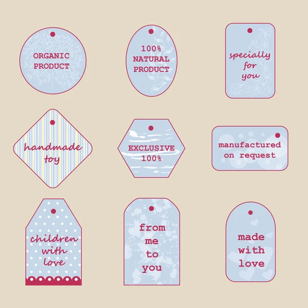  El yapımı ürünler için etiketleri