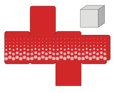 kırmızı kutu şablonu
