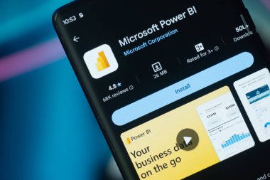 Dhaka, Bangladeş 26 Aralık 2025: Microsoft Powerpoint uygulaması akıllı telefonda. Microsoft PowerPoint, Microsoft tarafından geliştirilen bir sunum programıdır..