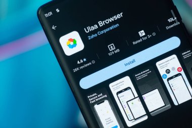Dhaka, Bangladeş 07 Aralık 2025: Zoho tarafından Ulaa Tarayıcı, gizlilik odaklı, hafif Chromium tabanlı tarayıcı, birden fazla mod, dahili reklam blokörleri ve uçtan uca şifrelenmiş senkronizasyon aygıtları sunar.