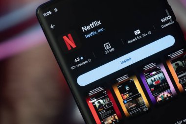 Dhaka, Bangladeş 07 Aralık 2025: Netflix Streaming Service logotype