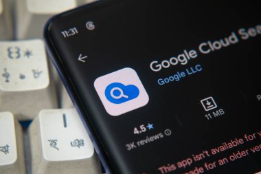 Dhaka, Bangladeş 26 Aralık 2025: Google Bulut logosu mobil aygıtta görüntülendi