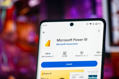 Dhaka, Bangladeş 26 Aralık 2025: Microsoft Powerpoint uygulaması akıllı telefonda. Microsoft PowerPoint, Microsoft tarafından geliştirilen bir sunum programıdır..