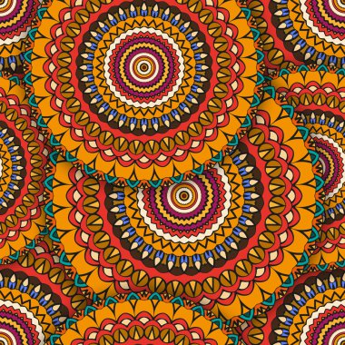 Dikişsiz etnik dekoratif desen