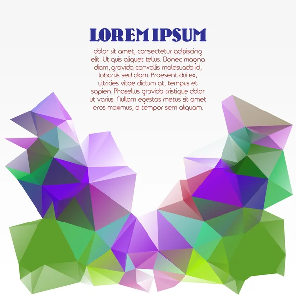 Абстрактний барвистий фон з трикутників — стоковий вектор
