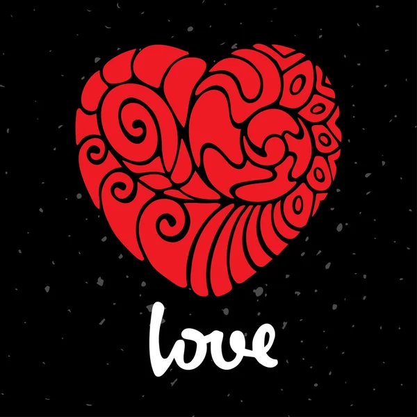 Doodle sömbeten unsurların parlak kalbi