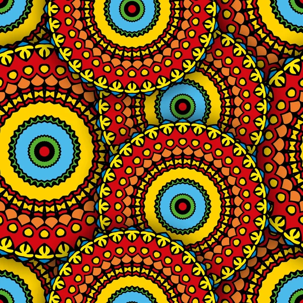 Soyut parlak dikişsiz dairesel desen 