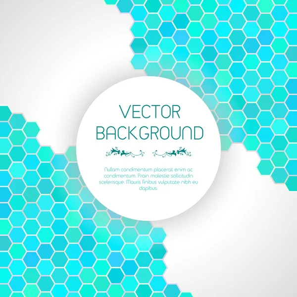 Blue hexagons background — Stock Vector