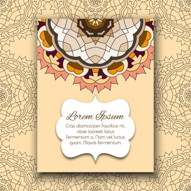 Davet ve tebrik kartı için şablon