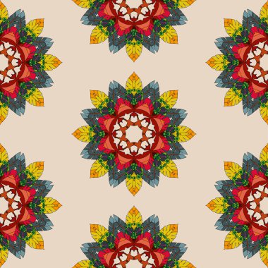 Dikişsiz dairesel parlak desen 