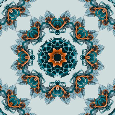 Seamless dark blue pattern