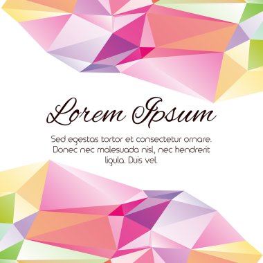 Kitapçık renkli üçgen arka plan 