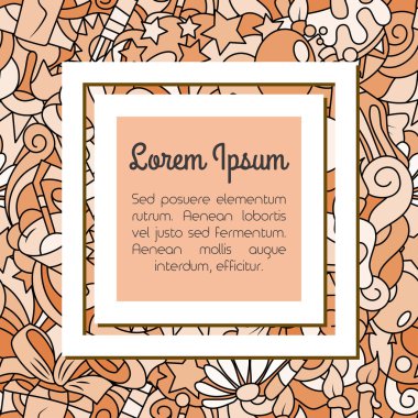 Doğum günü kartpostal şablonu sorunsuz desen 