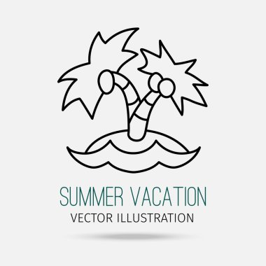 adada iki palmiye ağaçları