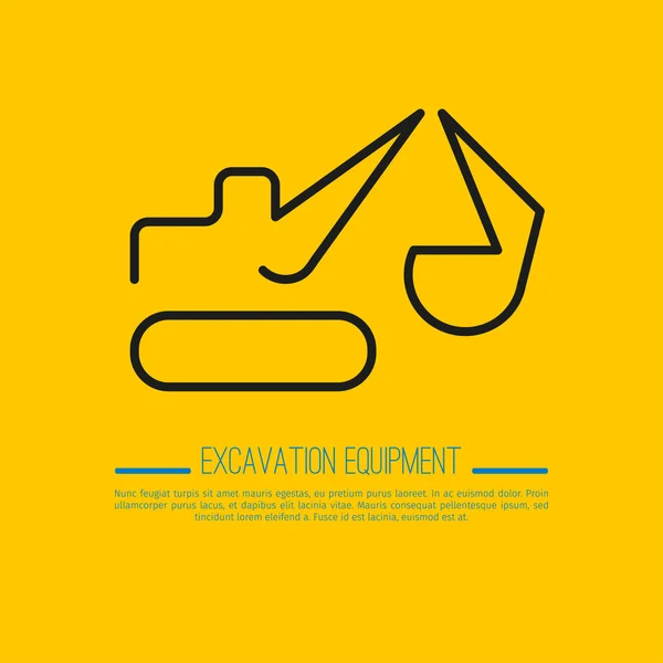 Kazı ekipmanları simgesi 