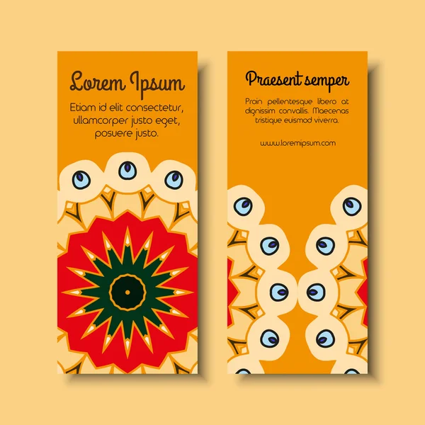 Conjunto de dos tarjetas de visita creativas — Vector de stock