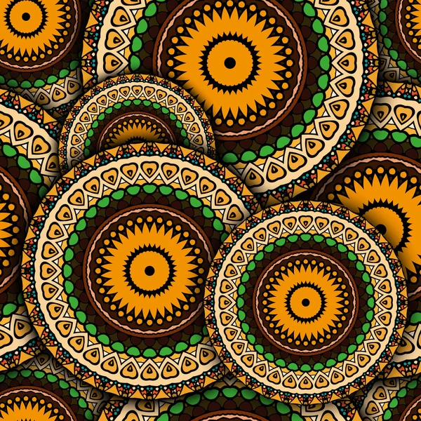 Parlak dairesel süs ile dikişsiz desen