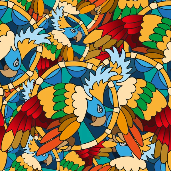 İle Seamless Modeli el çekilmiş papağan