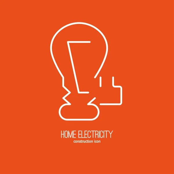 Electric installation work icon — Stock Vector