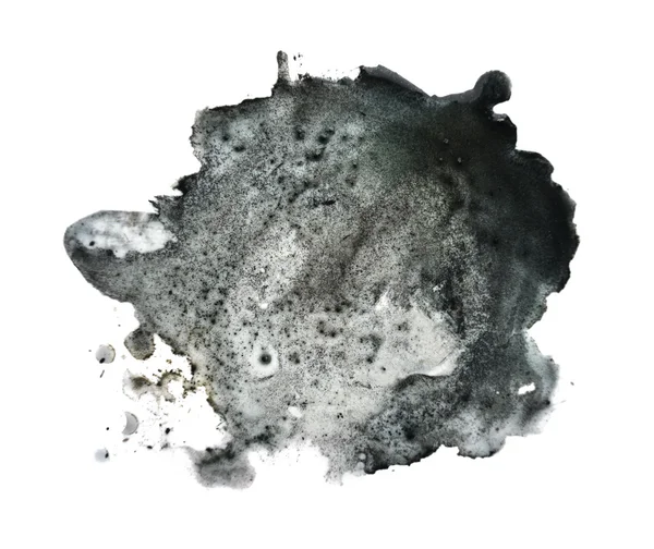 白の背景に対する抽象的な黒斑 — ストック写真
