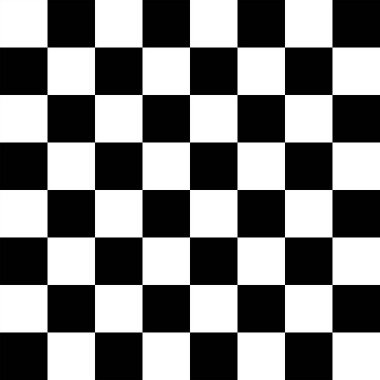 Satranç tahtası, kusursuz desen. Basit vektör illüstrasyonu.